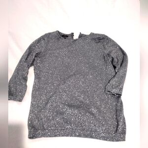 Talbots silver sweater